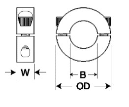 Wellen-Krägen, die Krägen mit 2 Spalten SP-3 SP4 SP-5 SP-6 SP-7 SP-8 SP-9 SP-10 SP-11 SP-12 SP-13 SP-14 SP-15 festklemmen