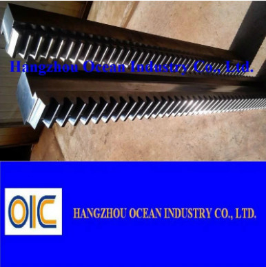 China 20 mm gerade Zahnprofil Industrielle Schiebetor Motorgetriebe Racks Modul 1 Schwarzes Oxid fournisseur