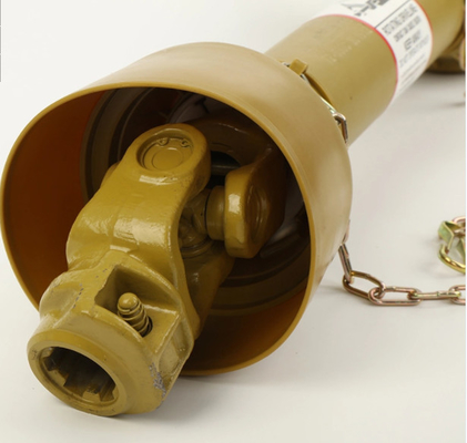 10mm Keyway Stahl PTO Antriebswellen Drehmomentwelle mit 60mm Durchmesser Splinter Ende zum Schutz der Sicherheit fournisseur