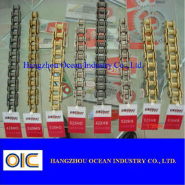 120 Links Chopper Motorrad O Ringkette mit verbesserter Fettschmierung in Motorradkette und Sprocket Sets fournisseur